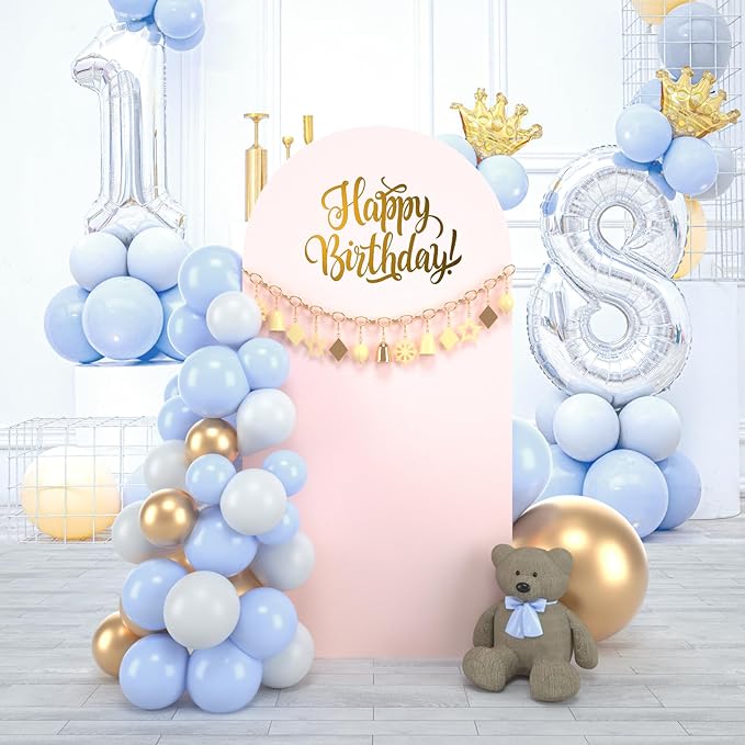 bricia Wedding Arch Backdrop Stand Cover, 5FT Double Sided Stretchy Arch Cover - Image 6