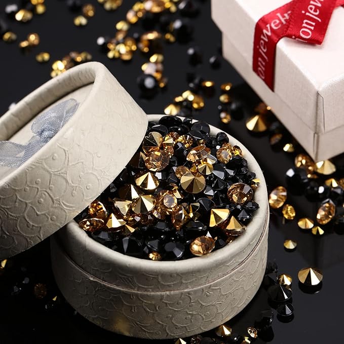 10000 Clear Wedding Table Scatter Confetti Crystals Acrylic Diamonds Rhinestones - Image 5