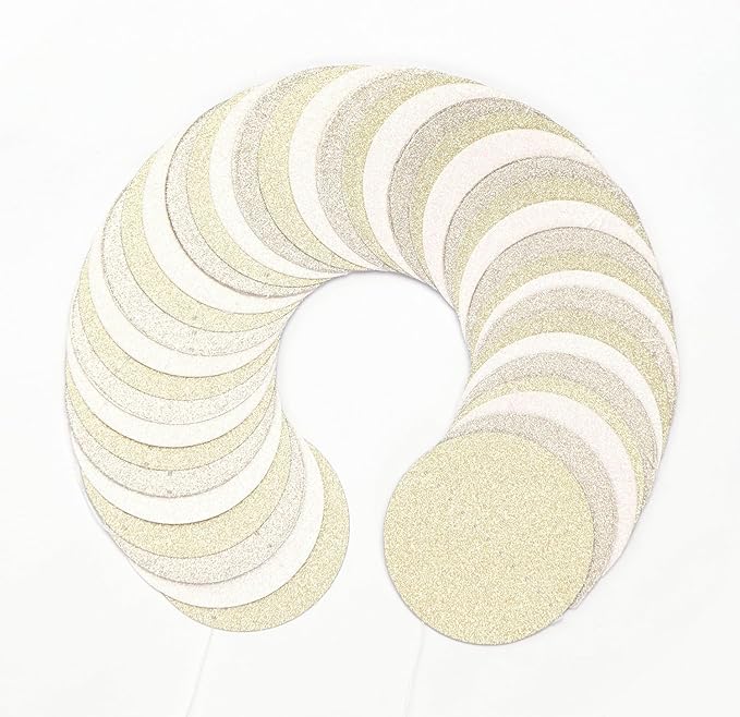 Champagne Gold White Party-Decorations Streamers - 52Ft Hanging Birthday Paper - Image 3