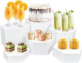 6 Pcs Buffet Risers, Dessert Stands Acrylic, Food Risers by Unknown