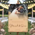 Personalized Bride & Groom Wedding Welcome Sign by GiantBigHands
