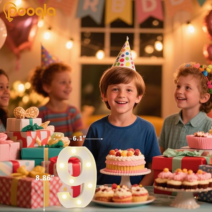 Pooqla Colorful Lighted Numbers - Image 5