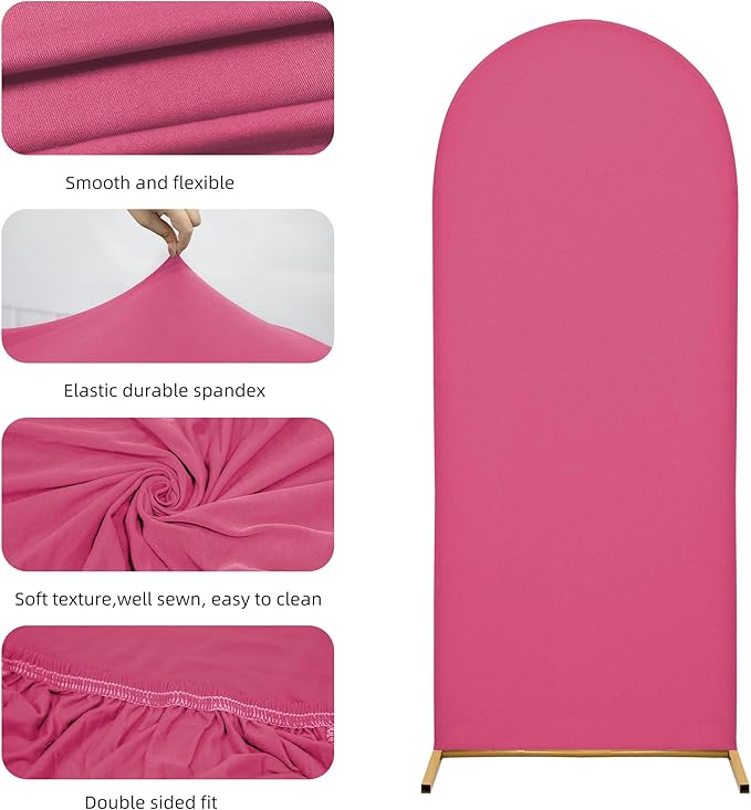 6.6FT Wedding Arch Covers Arch Backdrop Cover Arch Stand Covers Set Arch Cover - Image 5