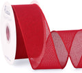 Ribbli Red Burlap Wired Ribbon, 2-1/2” Inch x Continuous 20 Yard, Big Bows by Ribbli