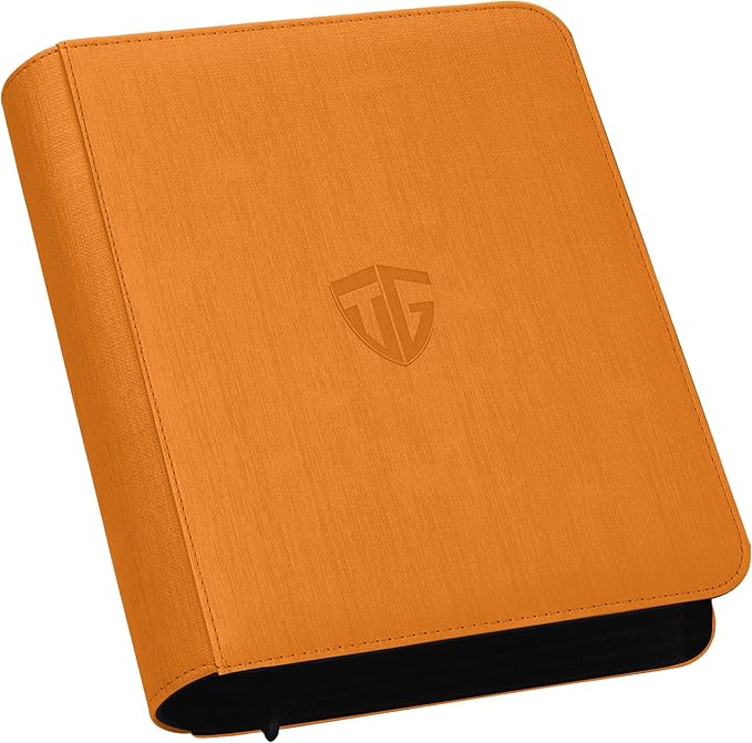 Toploader Binder, Holds 112 Toploaders, 4 Pocket Top Loader Binder by TCGUARD