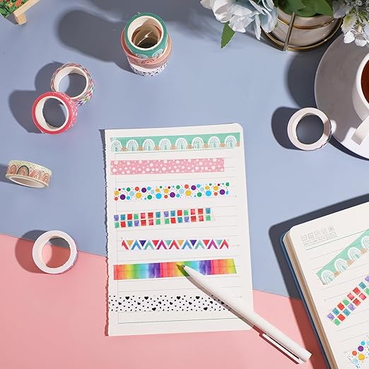 TaoBary 33 Rolls Holiday Plaid Washi Tape, 15 mm Seasonal Washi Tape Set - Image 4