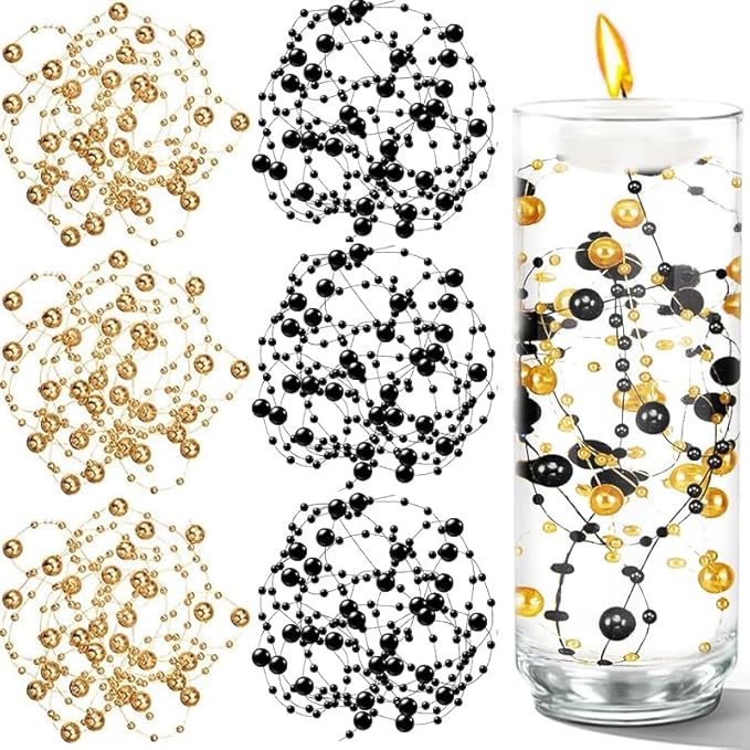 50 PCS Artificial Pearl String Beads by Cusmation