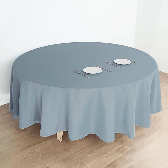 Efavormart Round Tablecloth, 108 Inch Stain & Wrinkle Resistant Washable Table - Image 2
