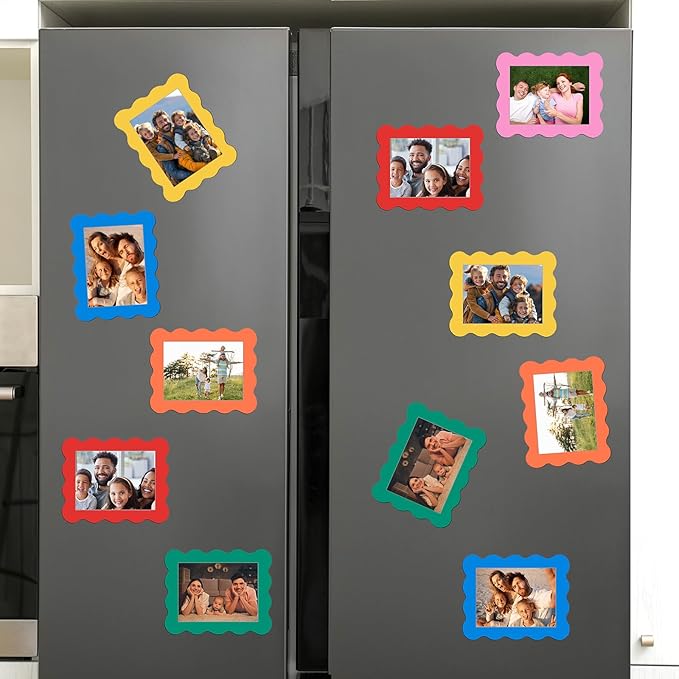 Kingdder 12 Pcs Scalloped Magnetic Picture Frame - Image 5
