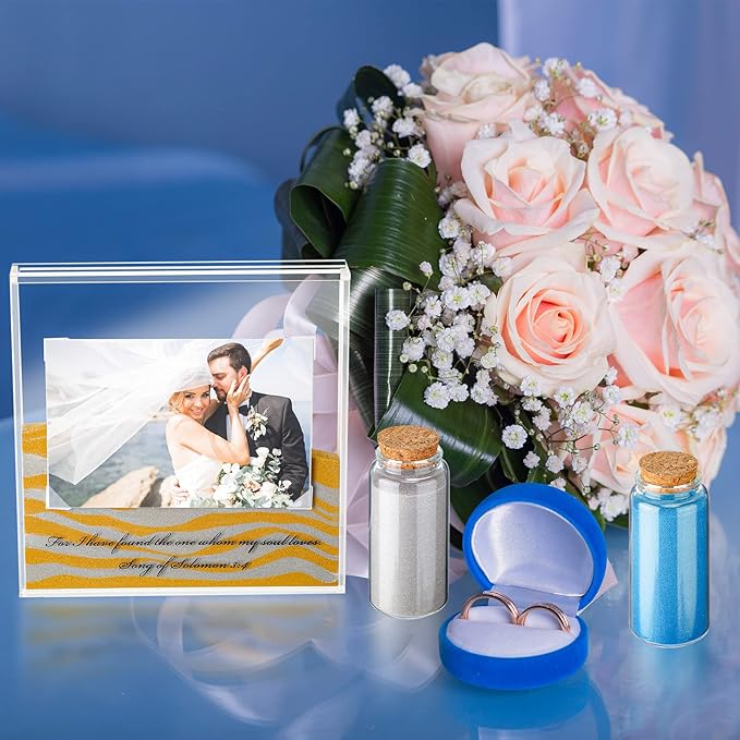 Sand Ceremony Kit for Wedding Includes Clear Acrylic Unity Sand Ceremony Photo - Image 7
