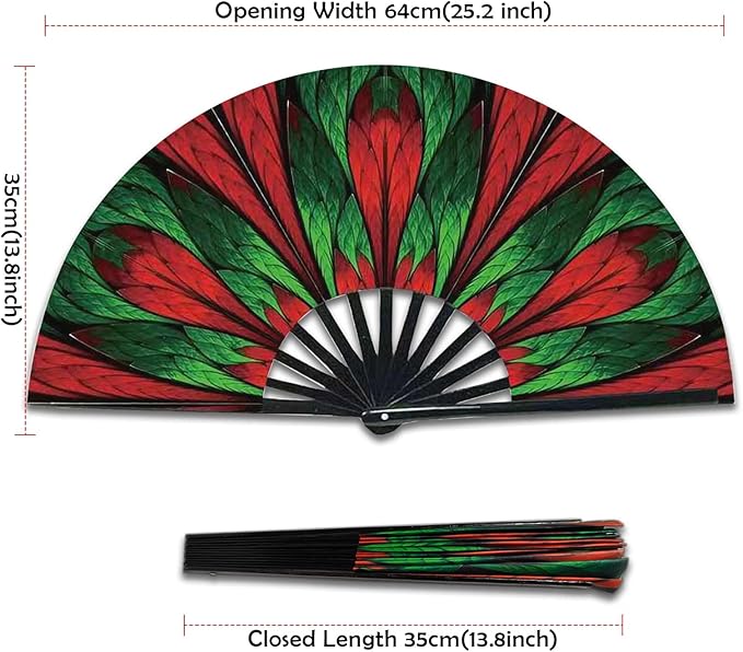 Boots on The Ground Fan, Large Folding Hand Fan - Image 2