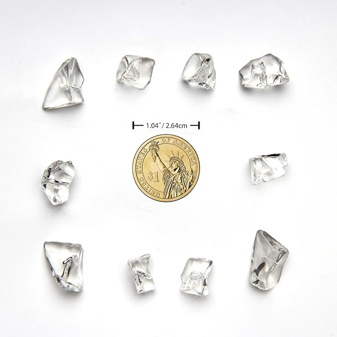 1000Pcs Vase Fillers, Crystal Beads Stones Crafts Small Clear Fake Ice Cubes - Image 2