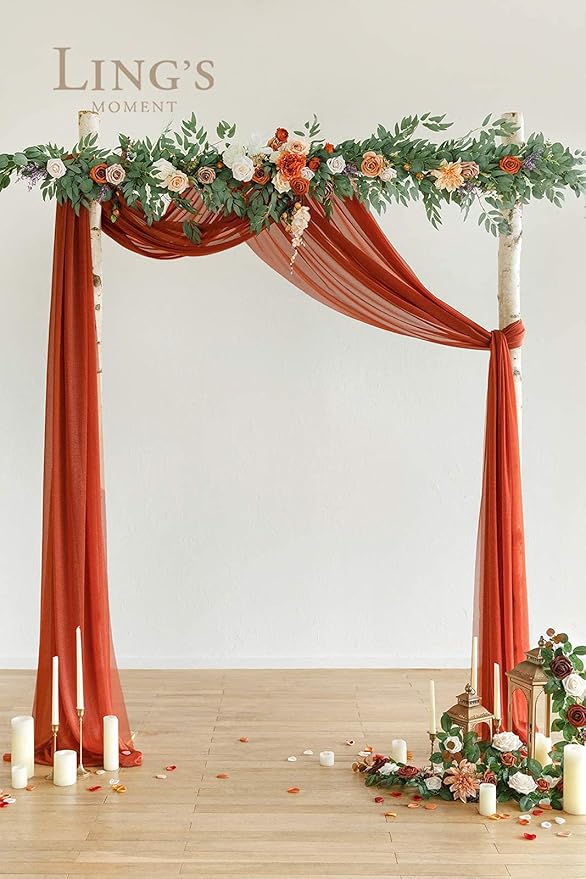 Ling's moment Fall 9FT Flower Garland - Image 4