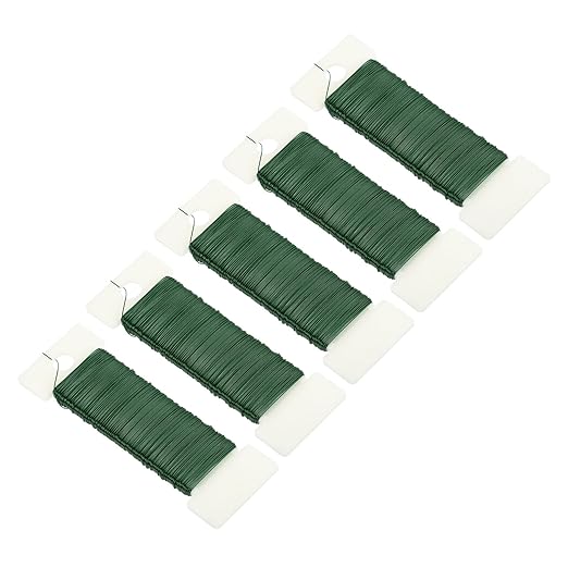 MECCANIXITY 190 Yards/575 Feet 27 Gauge Metal Floral Wire Green Flexible Paddle by MECCANIXITY
