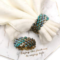Jeweled Napkin Rings Set of 12 by Joyindecor