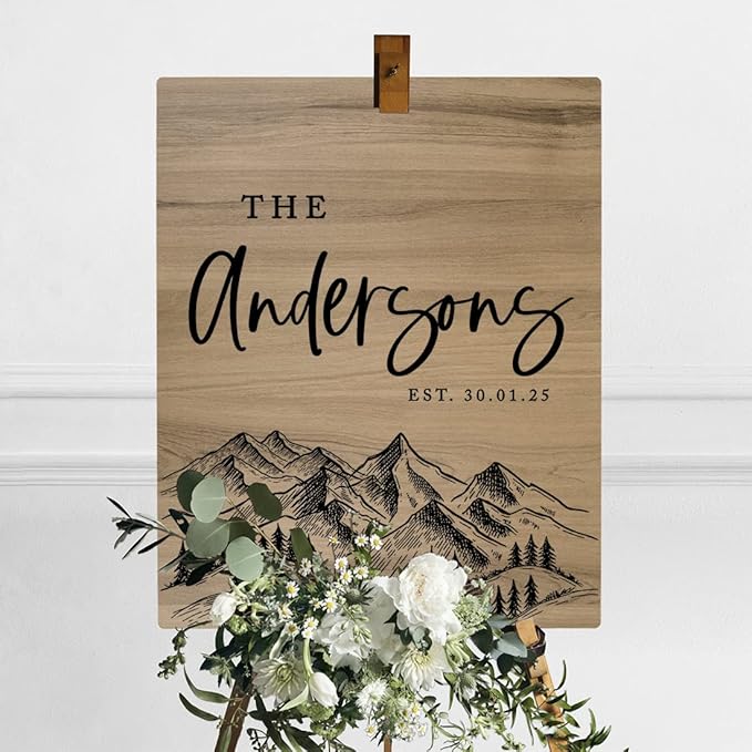 Andaz Press Large Wooden Welcome Sign - Image 3