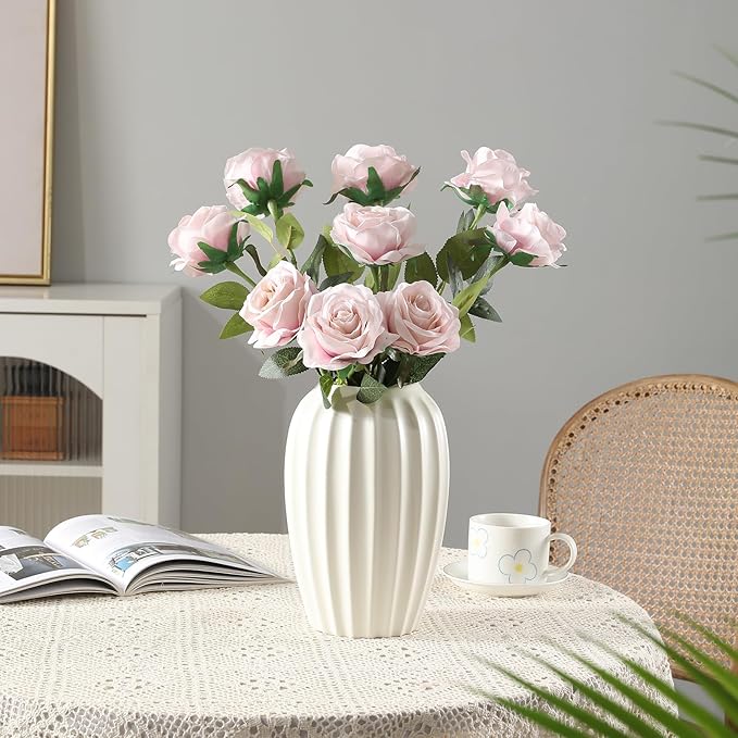 Tifuly Champagne Pink Roses Artificial Flowers - Image 3