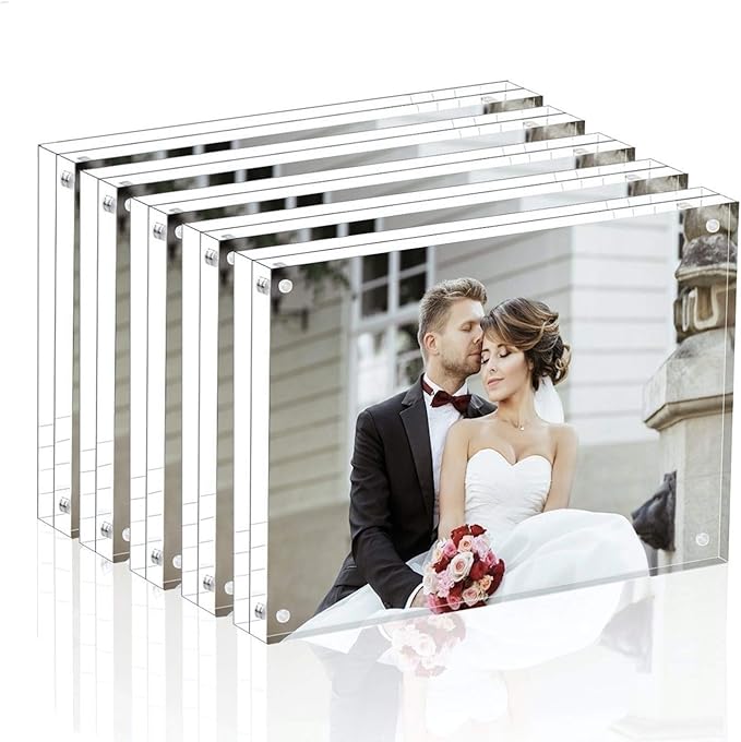 Magicool Premium Acrylic Photo Frame- Magnet Photo Frame -Double Sied Thick by Magicool