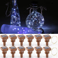 YJFWAL Upgraded 12 Pack Solar Wine Bottle Lights, 20 LEDs Waterproof Copper by YJFWAL