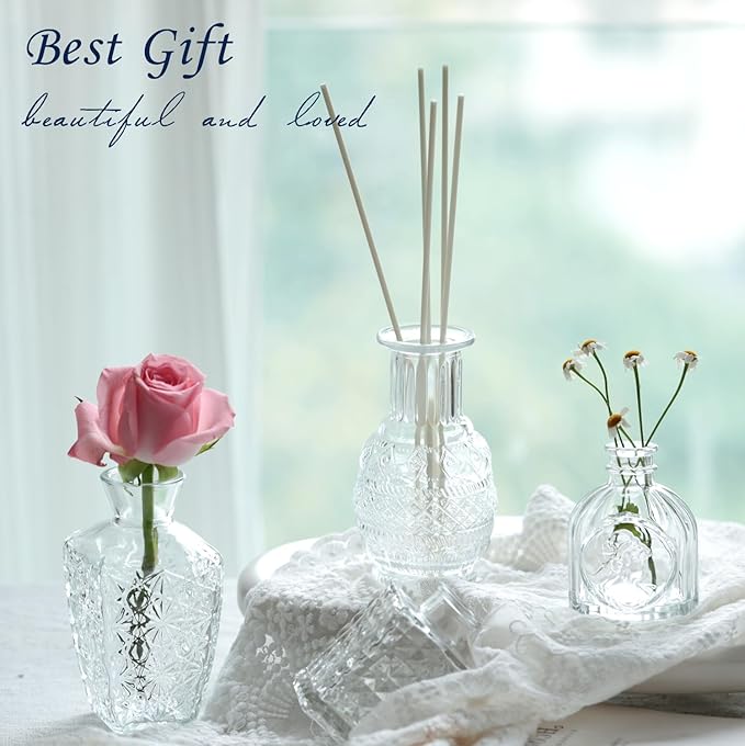 Bud Vases Set of 12, Glass Bud Vases in Bulk, Small Flower Vases - Image 2