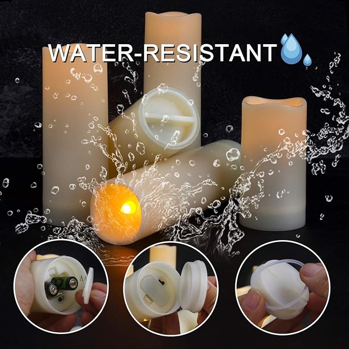 Aignis 12pcs Flameless LED Candles Battery Operated - Image 6