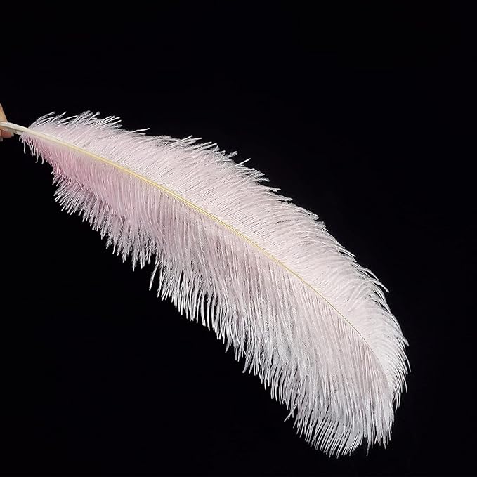 Happy Feather 16-18 inch Pink Ostrich Feathers Craft - Image 2