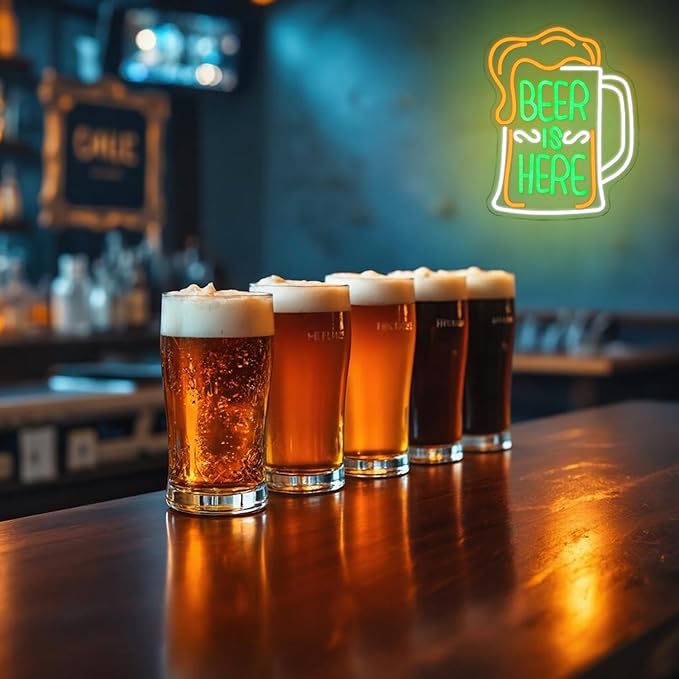 Beer Is Here Neon Sign for Wall Decor Bar Neon Light Beer Led Neon Signs - Image 6
