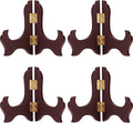 Tatuo 4 Packs Wooden Display Stand Decorative Plate Stands by Tatuo