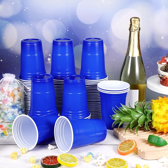 100 Pack 16 Ounce Halloween Plastic Party Cups Disposable Heavy Duty Drinking - Image 7