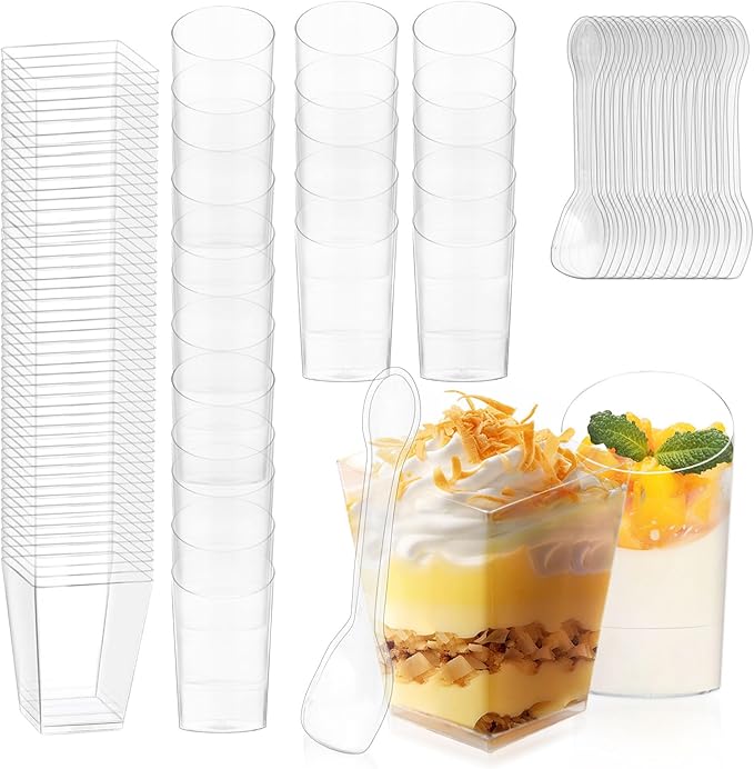300 Pack Mini Dessert Cups by CALBODE