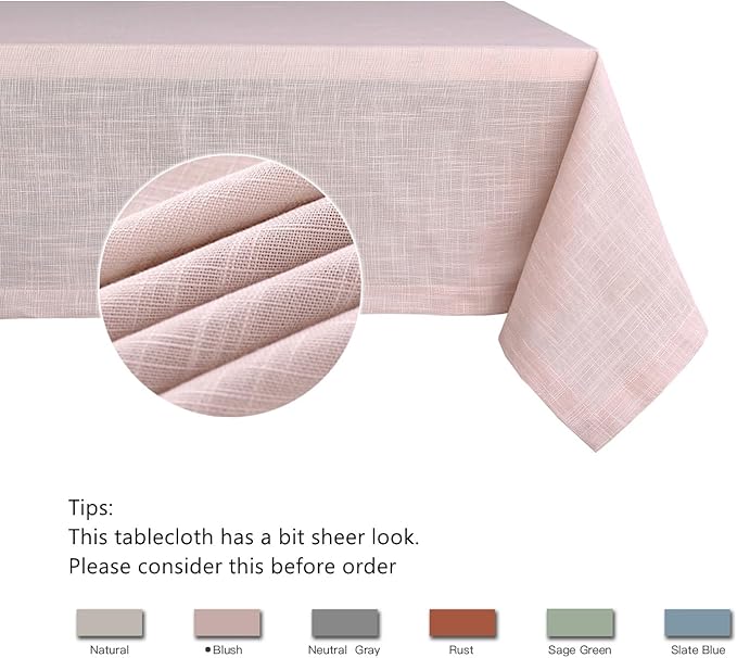 maxmill Lux Faux Linen Tablecloth - Image 5