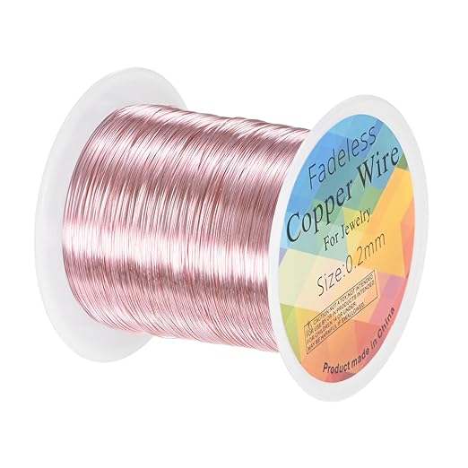 0.2mm Jewelry Wire, 32 Gauge 328FT Craft Wire Copper Beading Wire by MMETERXITY