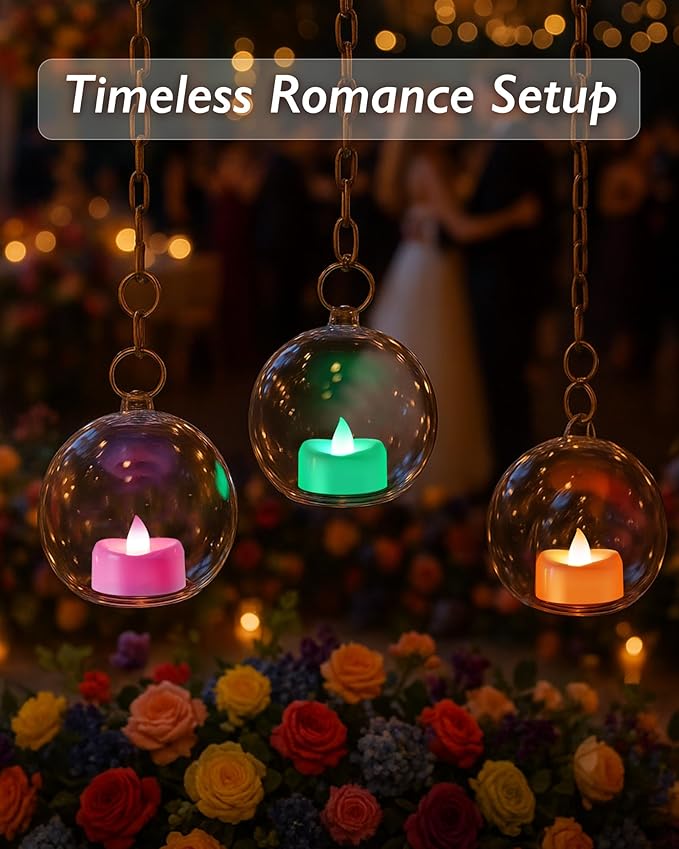 Raycare 7-Color Changing LED Tea Lights Battery Operated, 200+Hour Flickering - Image 5