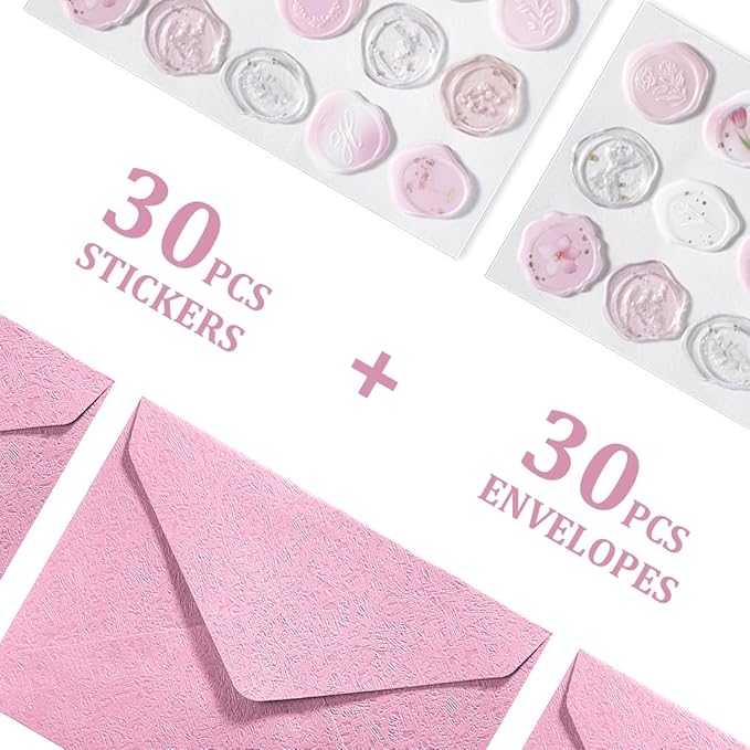 30 Pieces A6 Envelopes with 30 Seal Stickers, 6.32 x 4.45 inch Envelopes - Image 5