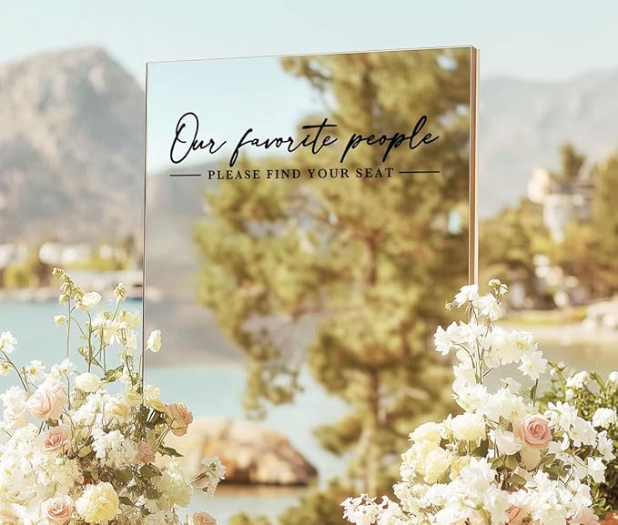 Our Favorite People Decal for Calligraphy Wedding Seating Chart Sign for Vinyl - Image 2