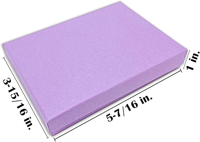 TheDisplayGuys - 25-Pack #53 Kraft Paper Cardboard Gift Boxes/Jewelry Cases w. - Image 2