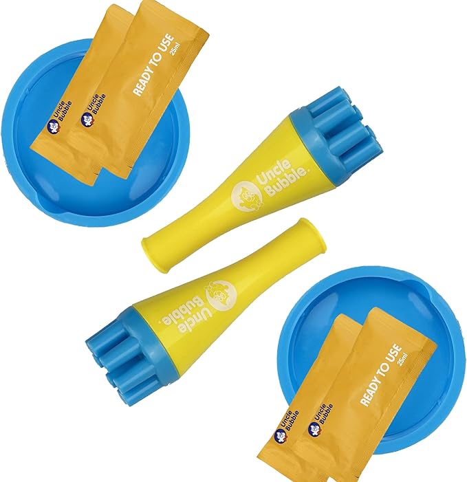 Uncle Bubble Blower for Kids and Toddlers, Plastic Reduction Version by UncleBubble