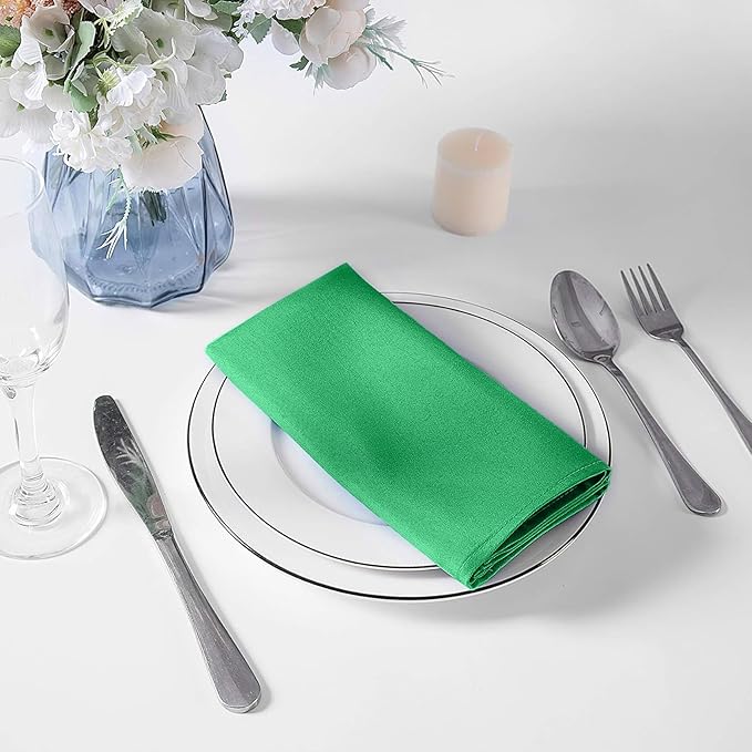 Cloth Napkins 17x17 inch Washable Polyester Dinner Napkins Soft Table Napkins - Image 5