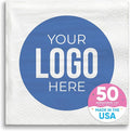 Big Dot of Happiness Custom Logo Party Napkins, Personalized Corporate Branded by BigDotofHappiness
