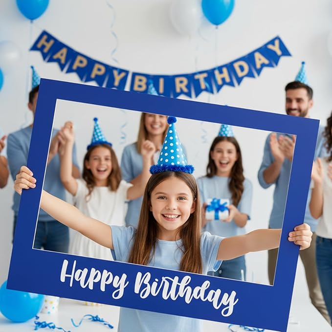 32 x 24 Inch Large Photo Booth Props Picture Frame Happy Birthday Party Frame - Image 4