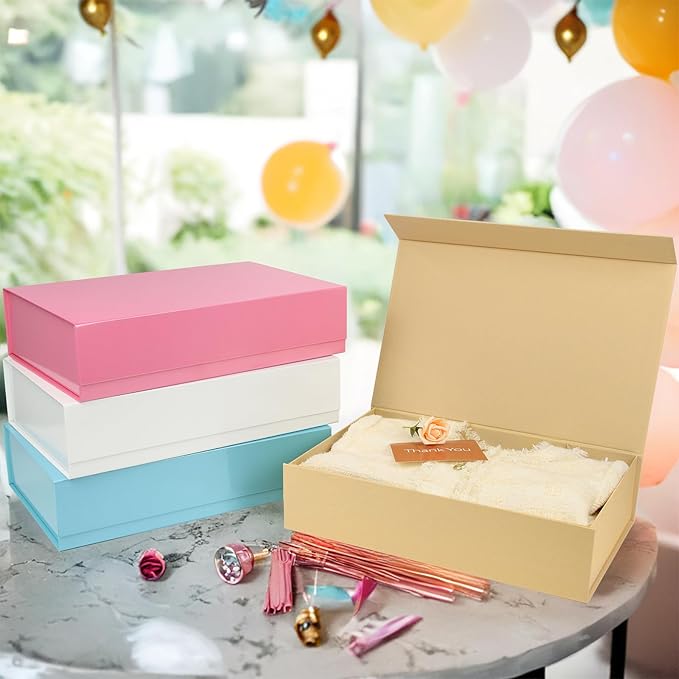 PACKHOME 6 Extra Large Gift Boxes 17.5x11.3x4.3 Inches, Sturdy Shirt Boxes - Image 5