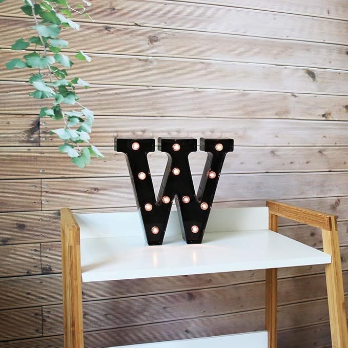 Light Up Black Alphabet Marquee Letters Sign LED Marquee Number Lights Sign - Image 3