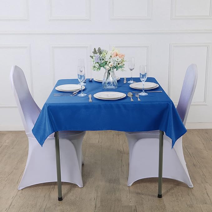 Cupuamon Square Tablecloth 52x52 inch Washable Polyester Fabric Table Cloth - Image 5