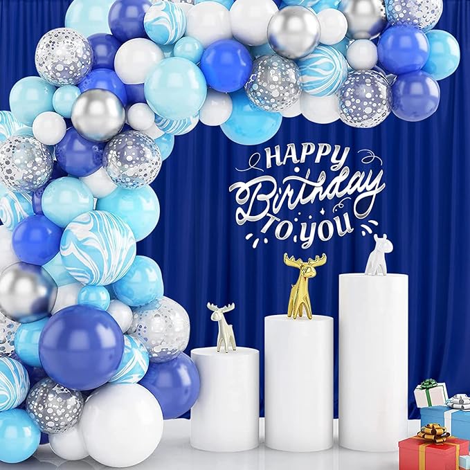 10ft x 8ft Royal Blue Backdrop Curtains - Image 9