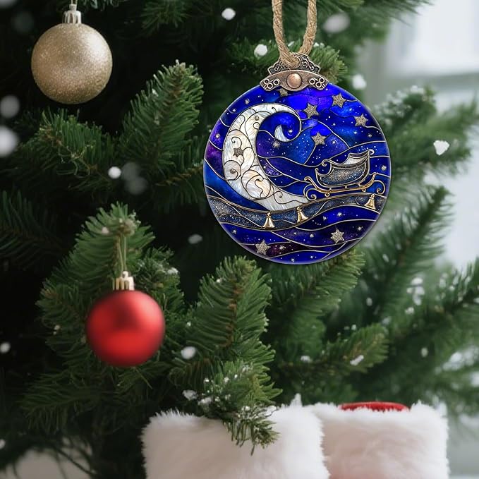 Stained Glass Christmas Decorations - Image 2