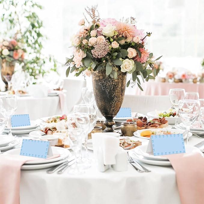 25 Bow Place Cards for Table Seating, Tent Cards for Birthday Bridal Shower - Image 5