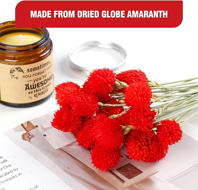 Dried Globe Amaranth Flower - Image 4