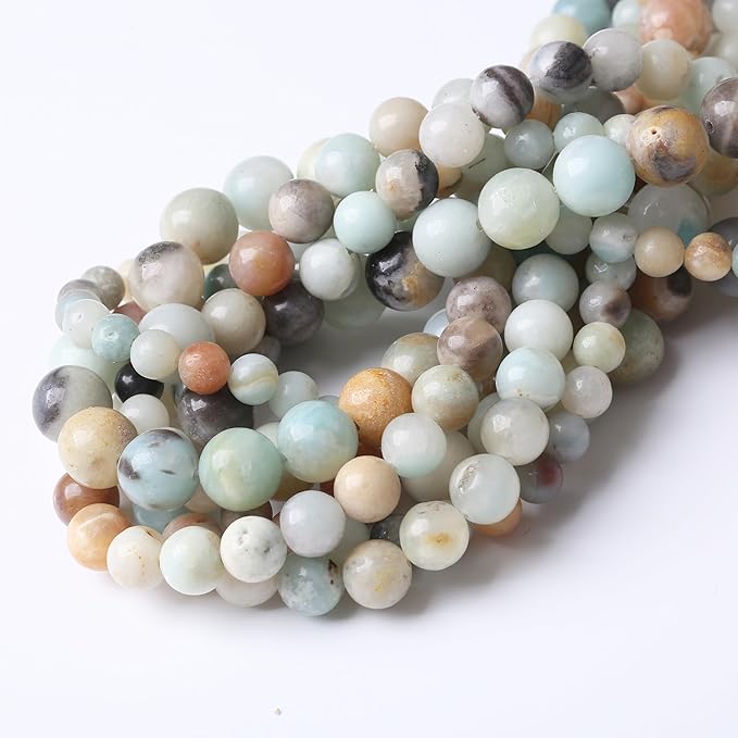 Fancy Stone Beads for Jewelry Making DIY Craft Gemstone Beads Kit Smooth - Image 4