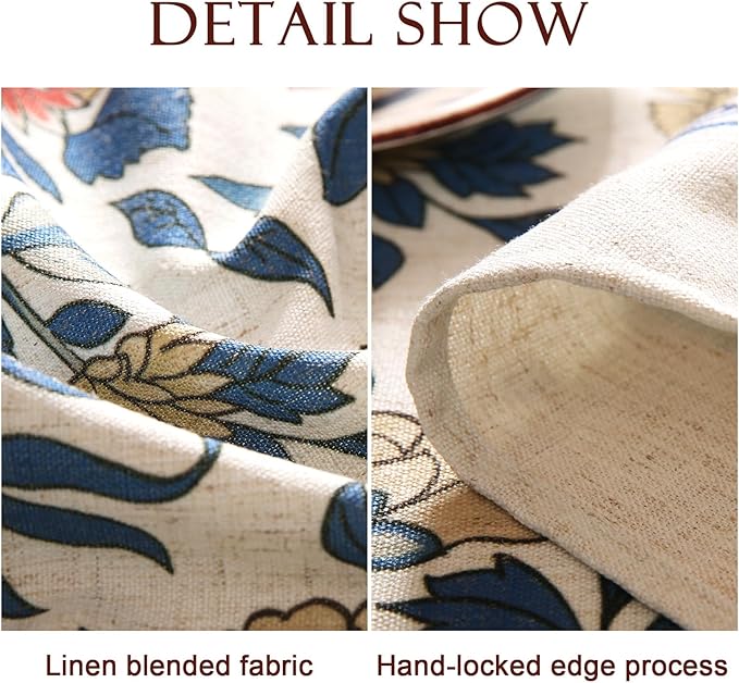 patdrea Designer Small Blue Tablecloth - Image 5