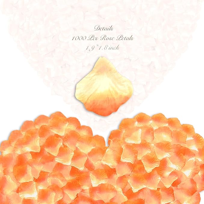 1000 Pieces Artificial Silk Rose Petals Flower Decoration Wedding Party - Image 2